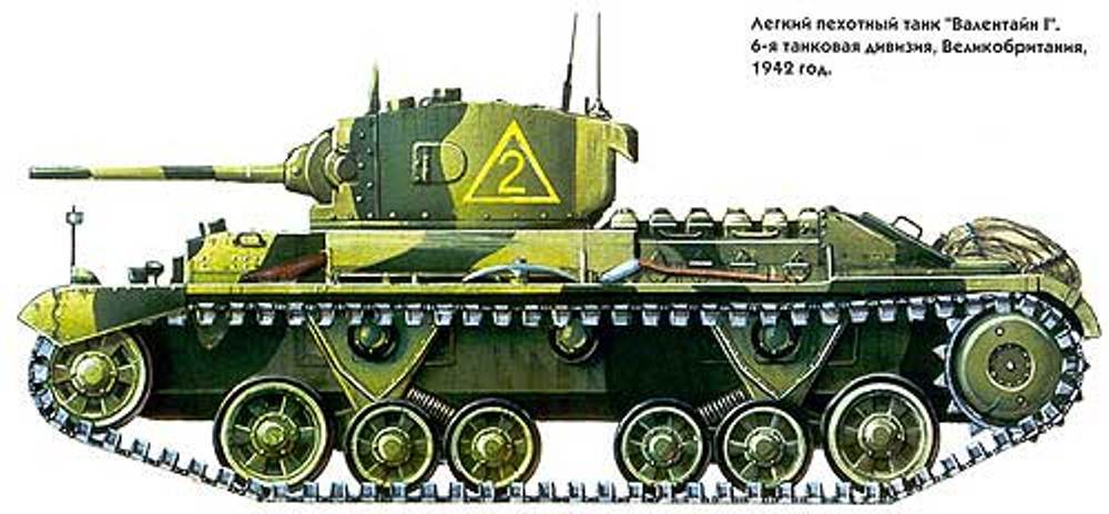 Британские и французские танки valentine1_01